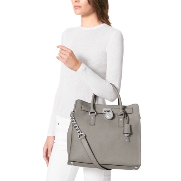 Michael Kors Handbags - Michael Kors Hamilton Grey Hamilton Handbag Michael Kors Handbags - Michael Kors Hamilton Grey Hamilton Handbag